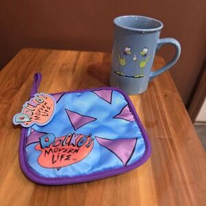 Rocko's Modern Life Merch Lot - The Nick Box Exclusive Coffee Mug & Hot Pad